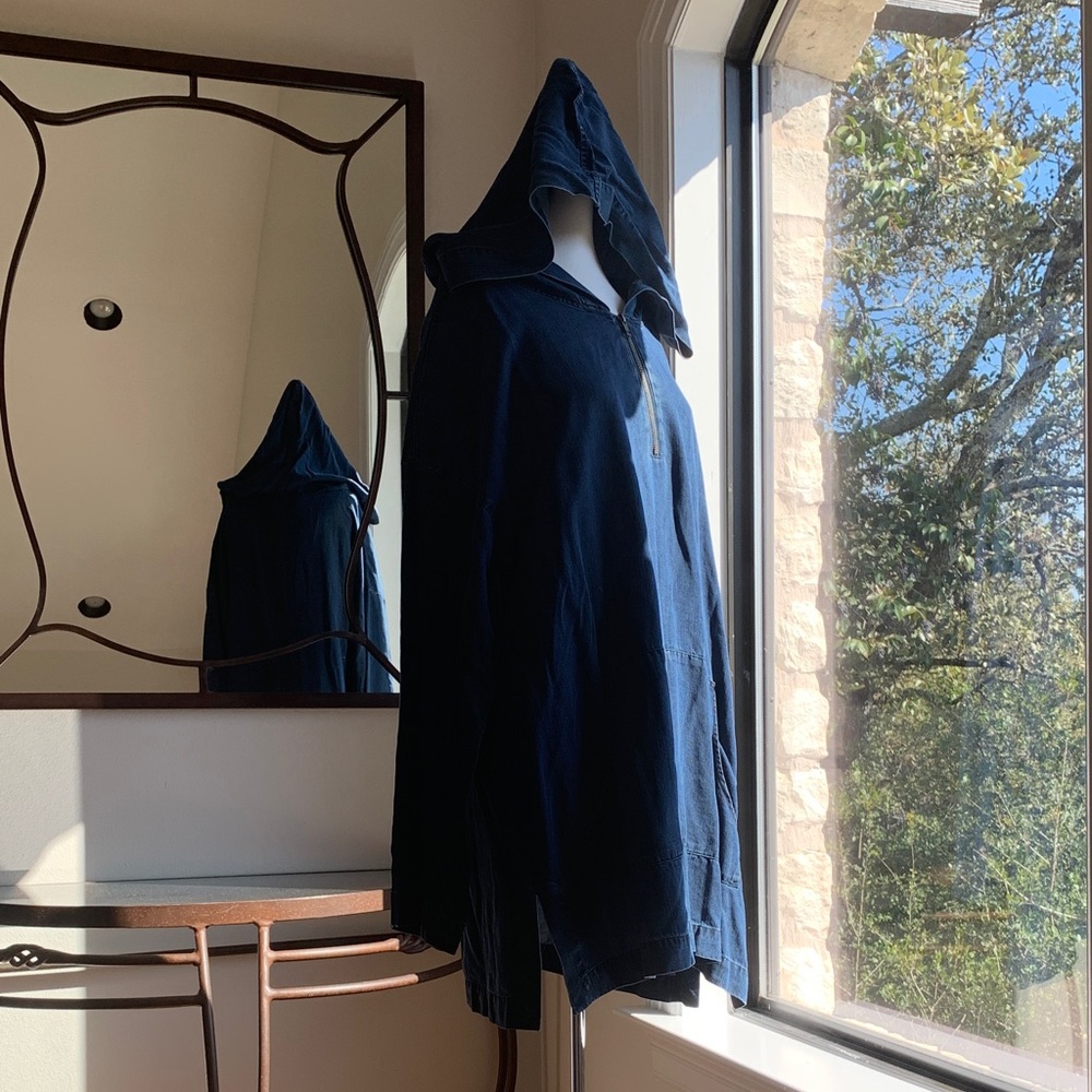 Soft Surroundings Denim Blue Lightweight Topper
